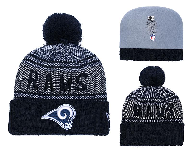 LOS ANGELES RAMS SUPER BOWL NAVY AND WHITE WOOLEN CAP 2
