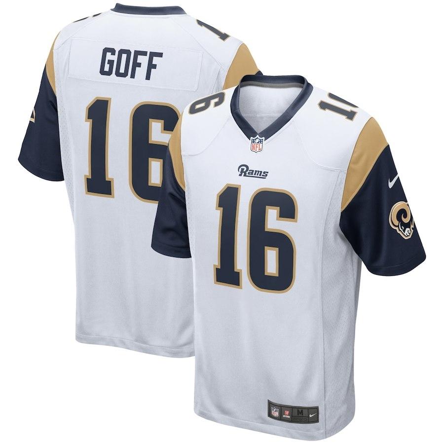JARED GOFF LOS ANGELES RAMS SUPER BOWL JERSEY 2018 - 2019