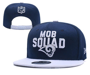 LOS ANGELES RAMS SUPER BOWL NAVY AND WHITE SNAPBACK CAP