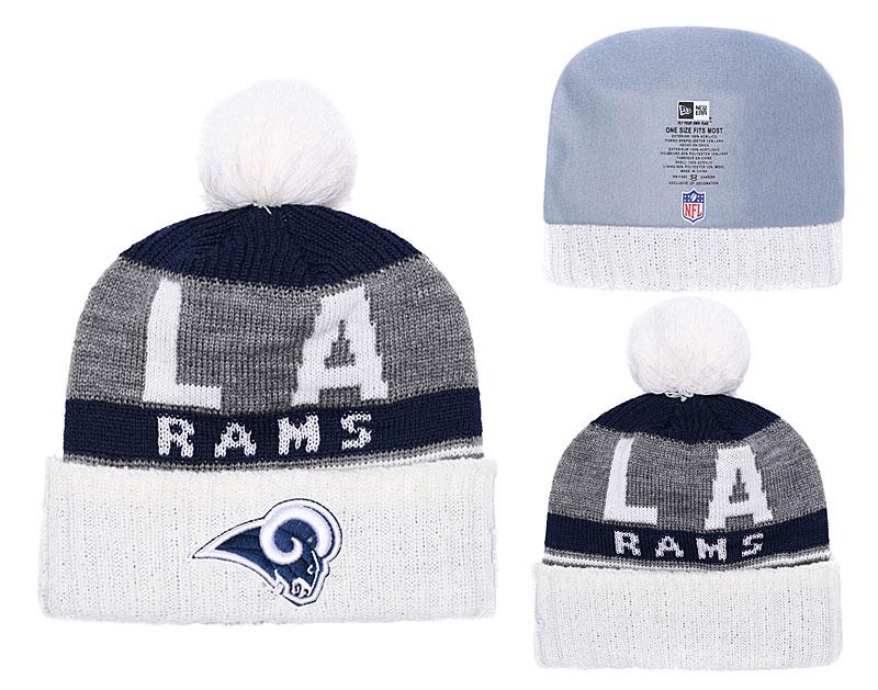 LOS ANGELES RAMS SUPER BOWL WHITE AND NAVY WOOLEN CAP