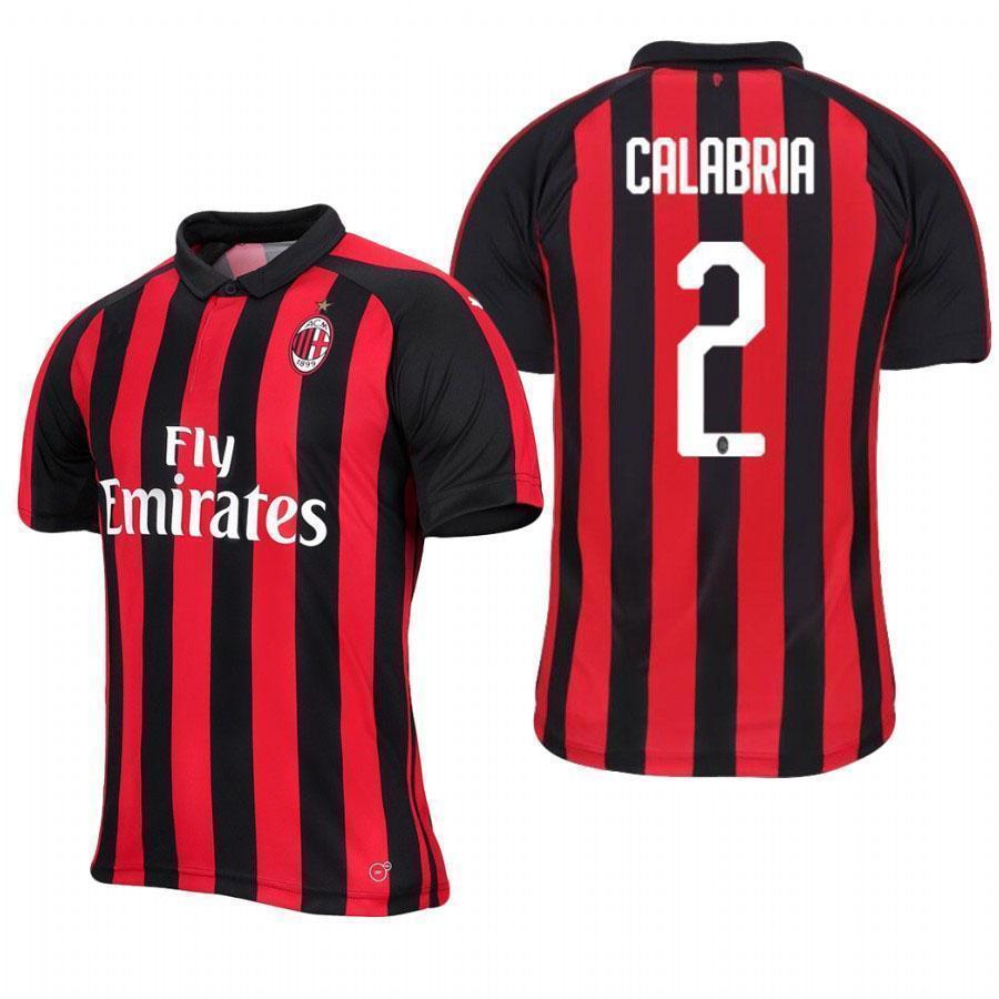 Davide Calabria AC Milan Home Jersey 2018/19