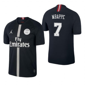 Kylian Mbappe Paris Saint-Germain X Jordan Champions League Jersey 2018/19 Black