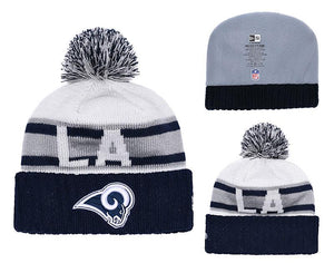 LOS ANGELES RAMS SUPER BOWL NAVY AND WHITE WOOLEN CAP 4