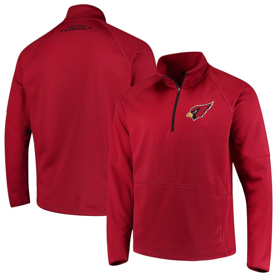 Men's Arizona Cardinals G-III Sports by Carl Banks Cardinal Challenge Microfleece Quarter-Zip Jacket