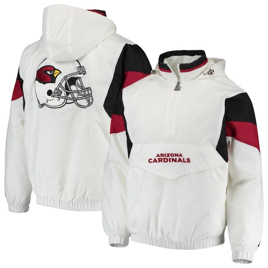 Men's Arizona Cardinals Starter White Thursday Night Lights Breakaway Jacket