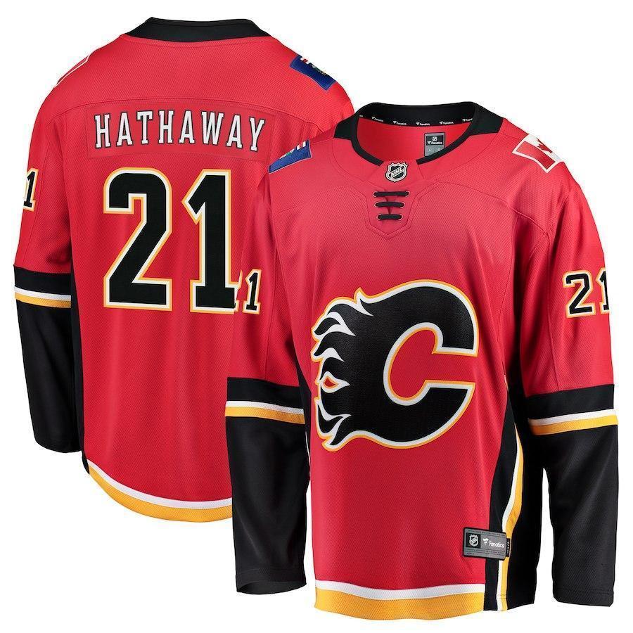 Garnet Hathaway Calgary Flames Player Swingman Jersey