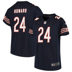 Girls Youth Chicago Bears Jordan Howard Nike Navy Game Jersey