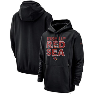 Men's Arizona Cardinals Nike Black Sideline Local Lockup Pullover Hoodie