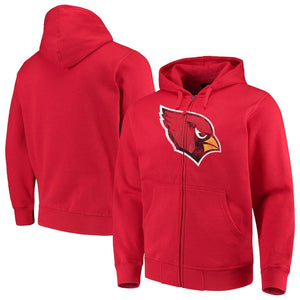 Men's Arizona Cardinals G-III Sports by Carl Banks Cardinal Primary Logo Full-Zip Hoodie