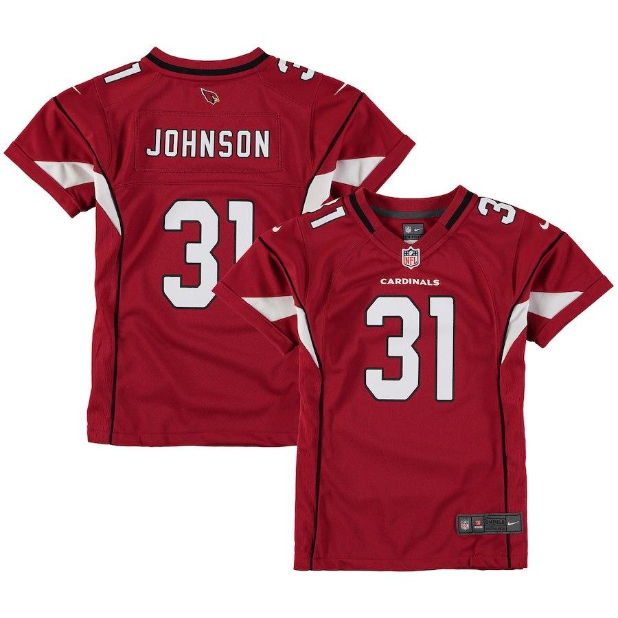 Girls Youth Arizona Cardinals David Johnson Nike Cardinal Game Jersey