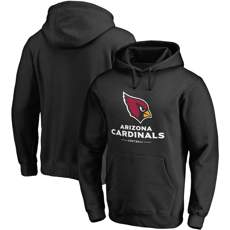 Men's Arizona Cardinals NFL Pro Line Big & Tall Team Lockup Black Pullover Hoodie
