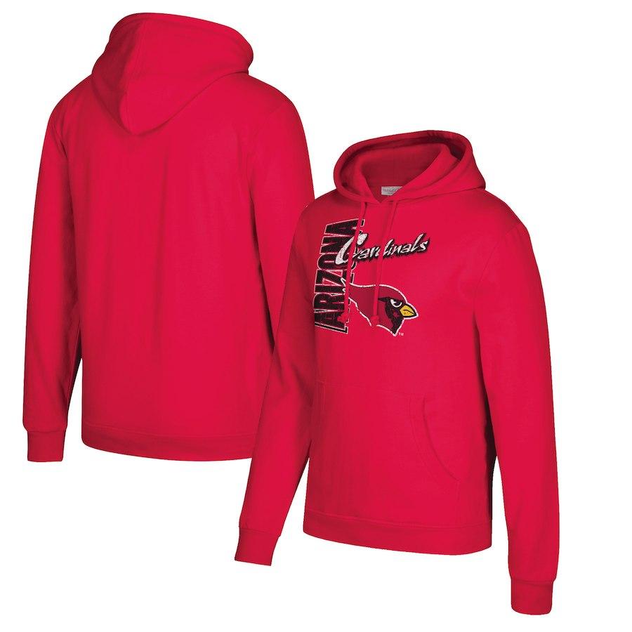 Men's Arizona Cardinals Mitchell & Ness Black Winning Team Pullover Sweatshirt