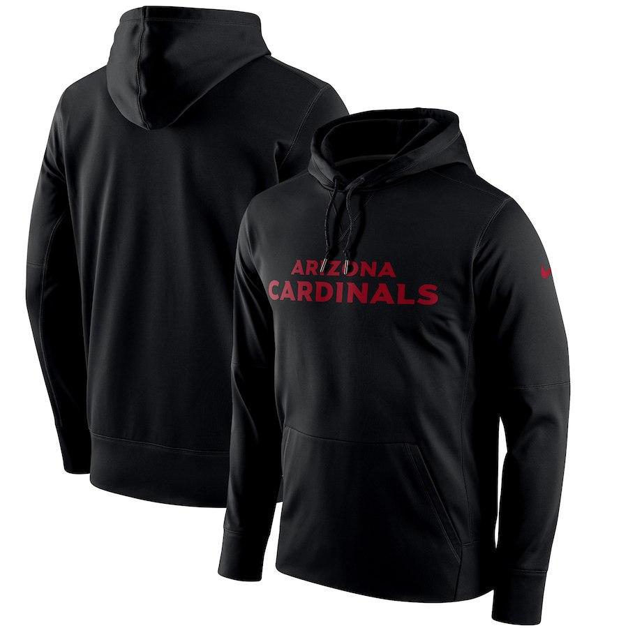 Men's Arizona Cardinals Nike Black Circuit Wordmark Essential Performance Pullover Hoodie
