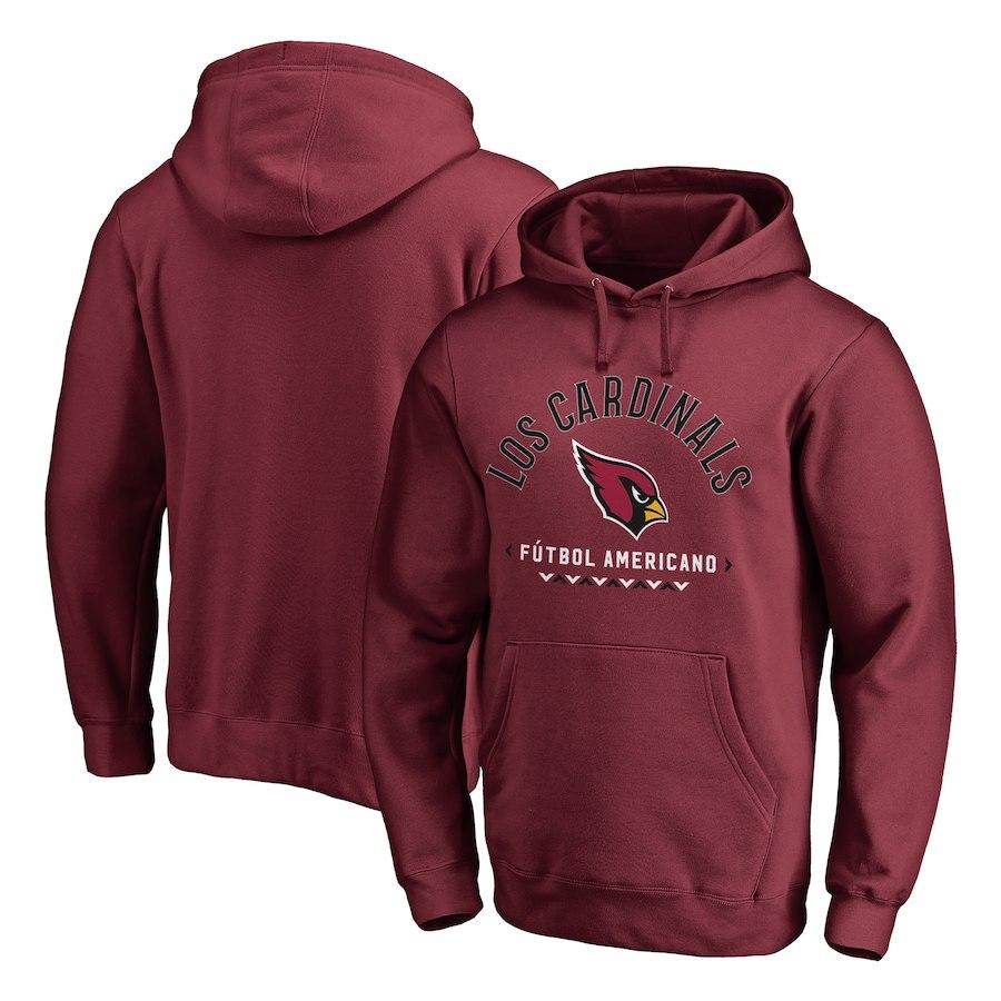 Men's Arizona Cardinals NFL Pro Line by Fanatics Branded Cardinal Futbol Americano Pullover Hoodie