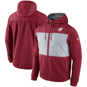 Men's Arizona Cardinals Nike Cardinal Champ Drive Performance Full-Zip Hoodie