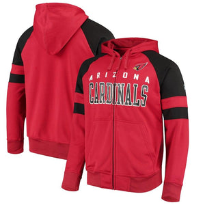 Men's Arizona Cardinals Hands High Cardinal Lifestyle League Full-Zip Hoodie
