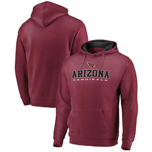 Men's Arizona Cardinals NFL Pro Line by Fanatics Branded Cardinal Big & Tall Block Lineup Zone Pullover Hoodie