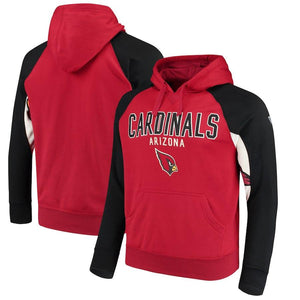 Men's Arizona Cardinals Hands High Cardinal/Black Free Agent Pullover Hoodie