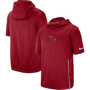 Men's Arizona Cardinals Nike Cardinal Sideline Performance Hooded Top