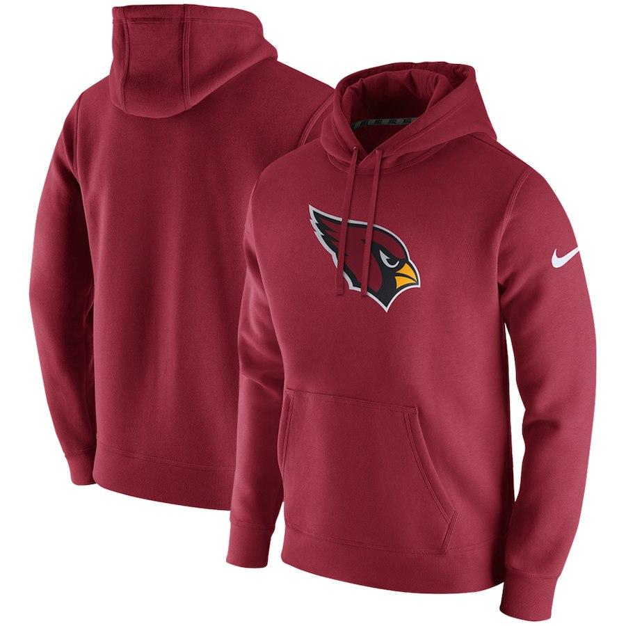 Men's Arizona Cardinals Nike Cardinal Club Fleece Pullover Hoodie