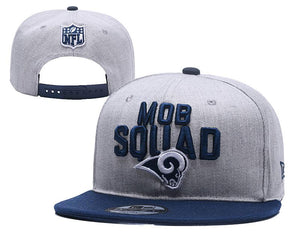 LOS ANGELES RAMS SUPER BOWL GRAY AND NAVY SNAPBACK CAP