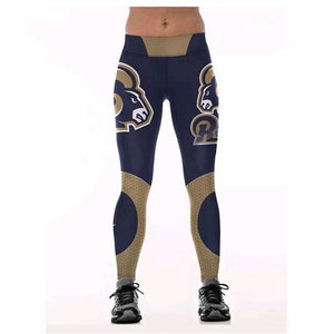 LOS ANGELES RAMS SUPER BOWL SLIM FITNESS 3D PRINTING LEGGINGS