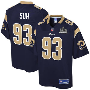 NDAMUKONG SUH LOS ANGELES RAMS SUPER BOWL NFL PLAYER JERSEY – NAVY