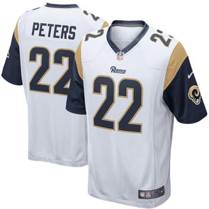 MARCUS PETERS LOS ANGELES RAMS SUPER BOWL GAME JERSEY – WHITE