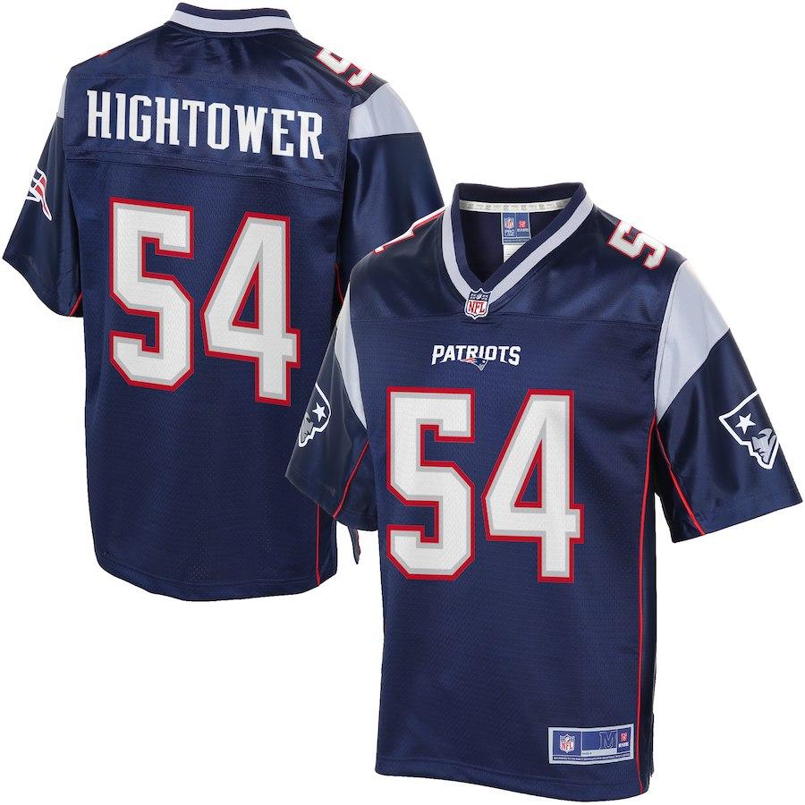 Men's New England Patriots Dont'a Hightower Pro Line Navy Team Color Jersey 2018/2019 Super Bowl