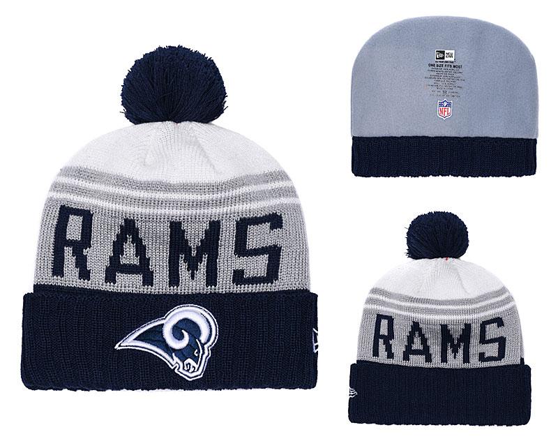 LOS ANGELES RAMS SUPER BOWL BLACK AND GRAY WOOLEN CAP