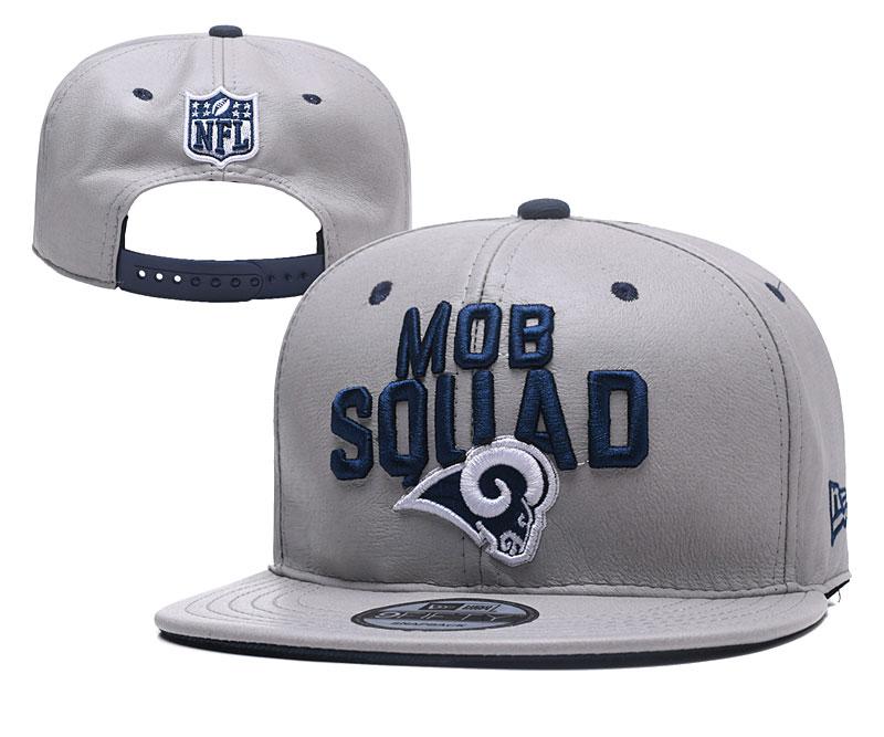 LOS ANGELES RAMS SUPER BOWL GRAY SNAPBACK CAP